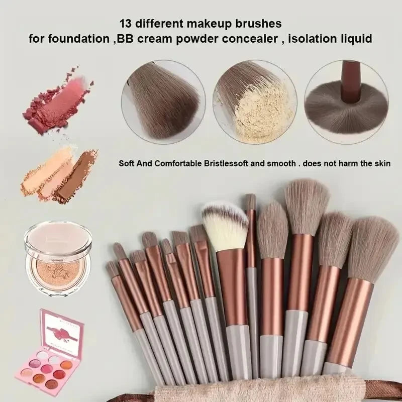 13 Piece Makeup Brush Set